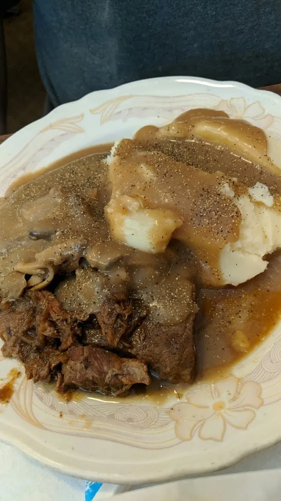 Baked Steak and Mushroom Gravy