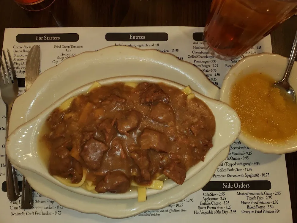 Beef Tips and Noodles Thursday Night Special